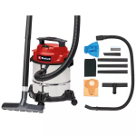 Mitrs/sauss putekļu sūcējs, EINHELL, 2342370, 12 l nerūsējo&scaron;ā tērauda tvertne, 1250 W jauda, 1.5 m &scaron;ļūtene