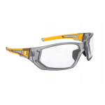 DeWALT DPG112 Miter kaitseprillid l&auml;bipaistvate l&auml;&auml;tsede ja t&auml;israamiga, ventilatsioon v&auml;ltimaks udu tekkimist, l&ouml;&ouml;gikindlus ANSI Z87.1+ UV kaitse ~99 % painduvad kummist k&auml;epidemed hall/kollane