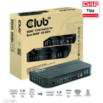 Club3D KVM l&uuml;liti CSV-1382 HDMI 2, USB 2.0 2, mikrofon 1, stereo pistik 3.5mm 2