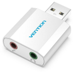 Vention helikaart VAB-S13, USB, 2.1 kanalit, 16 bitti, 3.5 mm k&otilde;rvaklappide v&auml;ljund, h&otilde;bedane