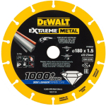 Dewalt L&otilde;ikeketas DT40254-QZ 180 mm, 22,23 mm, 1,5 mm, 1000+ l&otilde;iget, metalli l&otilde;ikamiseks, diameetri s&auml;ilitamine, v&auml;hem tolmu