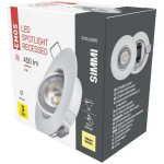 Emos prožektor SIMMI ZD3121, 5 W, 450 lm, 230 V, 35 mA, 110&deg;, IP20, 3000 K, sisseehitatud