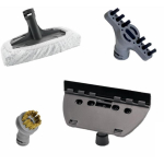 Bissell tarvikute komplekt PowerFresh SlimSteam 2392, hall, aknapeegel, kangaste aurutaja, kangaste aurukangas, messingharjaste