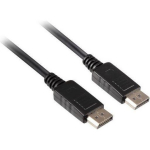 Digitus DisplayPort &uuml;henduskabel AK-340103-020-S, 2m, must, versioon 1.1a, vormitud, vaskkeskjuht, lukustatav &uuml;hendus