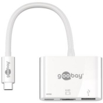 Goobay mitmeporti adapter 62104, 4K*2k@60Hz, USB-C, USB A 3.0, PD kuni 60W, 1 tk.