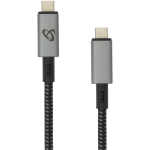 Sbox USB 3.1 -> USB 3.1 Type C M/M CTYPE-15-100W/R, 1,5m, 10 Gbps, TYPE C M, TYPE C M, p&otilde;imitud kaabel, must/hall