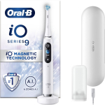 Oral-B Elektriline hambahari iO9 Series White, 1 harjapea, 7 režiimi, 2 min taimer, Laetav, Valge
