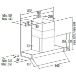 Cata Kapu MNV90 GWH, 90cm, 220-240V, 35cm, Mehaaniline juhtimine, LED, Roostevaba teras