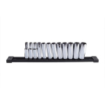 Milwaukee 4932498798 1/2" 12-tahuline s&uuml;gavpesakomplekt, 12&ndash;24 mm, 13 tk, meetriline, kroomitud, libisemiskindel