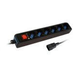 Techly IUPS-PCP-6V 300145, pikendusjuhe, 6 pistikupesa, 16A, 250V, 3500W, 1.5m, VDE, lastekaitse, valgustatud l&uuml;liti