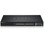 Zyxel XGS2220-30F-EU0101F kommutaator, L3, hallatav, 24xSFP, 4xSFP+, 2x10G, 168Gbit/s, 125Mpps, 64MB, 1024MB