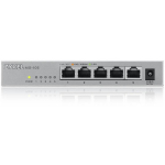 Zyxel XMG-105-ZZ0101F kommutaator, 5x2.5G, 25Gbit/s, 18.6Mpps, 12MB, metall, hall