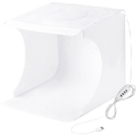 Puluz PU5023 LED fotostuudio 23cm, Ra82, 64 LED, 7-14W, 3200-6500K, USB, 6 tausta