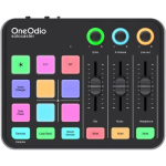 OneOdio Solocaster helimikser ja helikaart, USB-C, 24-bit/48 kHz, 20 Hz-20 kHz, 5V/300mA, Bluetooth, XLR, RGB