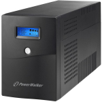 PowerWalker VI 3000 SCL FR, liin-interaktiivne UPS, 3 kVA, 1800 W, 4&times;E-t&uuml;&uuml;pi, 12 V, 18 Ah, 50/60 Hz, USB, LCD