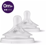 Philips Avent Natural Response SCY962/02, silikoonist lutid, 2 tk, 0M+, aeglane vool, koolikuvastane