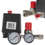 Gaisa kompresoru spiediena regulators, 12 bar, 230V, G80318, GEKO