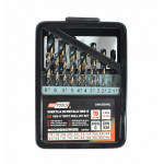 HSS M2 PREMIUM METĀLA VĒJA URBJU KOMPLEKTS 1.0-10.0mm, 19 gab., AW42004BL, BRAND