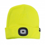 Ziemas cepure OTTO ar LED gaismu, 150lm, USB uzlāde, dzeltena HT5K494 HOGERT