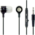 Gembird k&otilde;rvaklapid MHS-EP-001 50-18000 Hz, 0.9 m kaabel, 12 g, Intraaural, Binaural, Must/Valge, In-line mikrofon