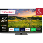 Thomson teler 43QG5C14, 43", 3840 x 2160, 4K Ultra HD, QLED, Dolby Vision, Dolby Atmos, nutikas TV, Wi-Fi, Bluetooth, 4 HDMI