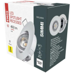Emos prožektor SIMMI ZD3122, 5 W, 450 lm, 230 V, 35 mA, 110&deg;, 4000 K, IP20, sisse ehitatud, valge
