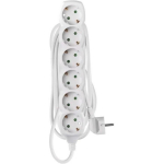 Emos Pikendusjuhe P0623R, 3 m, 6&times; 2P + PE SAKSA, PVC, 3 680 W, laste kaitse