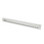 Digitus patch paneel 19" DN-91410, 24 pesa, 1U, hall, modulaarne, kaabli juhend, sildid