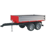 Bruder Tipping trailer BR-02019, 1:16, 14.8cm, 10.8cm, 32.5cm, plastmass, 3 aastat, poistele, 3 kokkuklapitavad k&uuml;lgseinad