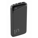 Navitel PWR10 MX Black, 10000mAh, 3.7V, 37Wh, 2xUSB-A, kahepoolsed USB-C, micro-USB, &uuml;lekoormuse kaitse