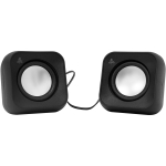 Sbox K&otilde;lar SP-203B, 2.0, 2 x 2,2 W, 100 Hz - 20 kHz, >=80 dB, 2 x 52x52x52 mm, 5 V, 3,5 mm + USB, 0,6 m
