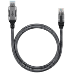 Goobay USB-A 3.0 RJ45 Ethernet kaabel, 70299, 1 m, CAT 6, kuni 1 Gbps, metall&uuml;hendused, punutud kaabel