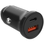 Fixed auto laadija, FIXCC20N-CU-BK, 5V/3A, 9V/2.22A, 12V/1.67A, 20W, 2 v&auml;ljundit