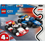 Lego Konstruktor 60464, 92 tk, 2 F1&reg; autot, 4 a, plastmass, v&auml;ikesed osad, l&auml;mbumisoht