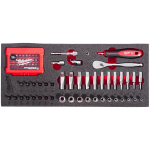 Milwaukee 4932499293 l&ouml;&ouml;kotsikute komplekt, 76 tk, 1/4", 4-13mm, vahtsisu