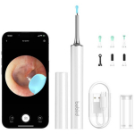 Bebird T15 nutikas k&otilde;rvapuhastusvarras, 5MP, 1080P, 6-teljeline g&uuml;roskoop, 300mAh, 85min, WiFi, USB-C, valge