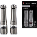Russell Hobbs 23460-56 soola ja pipru veskikomplekt, roostevaba teras, keraamilised terad, 4xAA, reguleeritav jahvatus
