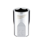 ⅜&Prime;HROMĒTI UZGRIEŽŅU SKRŪVĒ&Scaron;ANAS UZGAĻI AR ČETRIEM PLAKANIEM&trade; SĀNIEM, 3/8 DRIVE SOCKET - METRIC STANDARD - 13 MM, 4932478343 MILWAUKEE