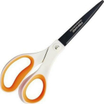 Fiskars Non-Stick 1004721 k&auml;&auml;rid, 200 mm, roostevaba teras, valge/oranž