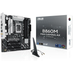 Asus Emaplaat B860M MAX GAMING AX, LGA 1851, DDR5, 256 GB, 3 M.2, 2.5 Gb Ethernet, Wi-Fi 6, 4 SATA, 7.1 audio