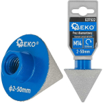 Geko M14 teemantkujuline freespink G37522 2-50 mm, sisemine M14 keermestus, teemantkattega