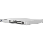 Ubiquiti L&uuml;liti USW-Pro-Aggregation, 28x10 Gb SFP+ 4x25 Gb SFP28, AC 120/230 V, DHCP server, staatiline marsruutimine