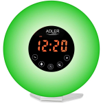 Adler &Auml;ratuskell AD 1916, USB kaabel, 4 heledustaset, looduse helid, FM raadio, p&auml;ikeseloojangurežiim