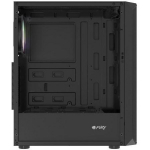 Natec FURY SHOBO KORPUS SH4 RGB MIDI TORNI AKNAGA, NFO-2153, 2x2.5, 2x3.5, 1x120mm, 1xUSB 2.0, 2xUSB 3.2, must