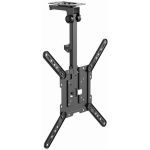 Gembird CM-55ST-01 laealune kinnitus, 23" - 55", must, 614mm, 165mm, 17cm, 20kg, 0-80&deg;, -45-45&deg;, VESA 75x75-400x400