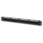 Digitus patch paneel 19 tolli DN-91524U, 24 pesa, 1U, CAT 5e, RJ-45, must metall, sertifikaat: 3P