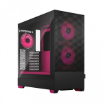 Fractal Design PC korpus Pop Air TG Clear Tint RGB magenta core FD-C-POR1A-03, 12cm ventilaatorid, 10.4kg, 6 ketta pesa
