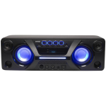 Denver Kandev stereo k&otilde;lar BTB-410NR 111151030110, 1 k&otilde;lar, 4 draiverit, 40 W, 4000 mAh, Bluetooth, AUX, USB, LED valgustus, must