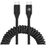 Tellur USB-C kuni USB-C kaabel TLL155751, 1,8m, 60W PD, 480Mbps, must, kangas