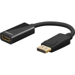 Goobay DisplayPort/HDMI adapter 67881, 0.1 m, DisplayPort Male, HDMI Female, 4K tugi
